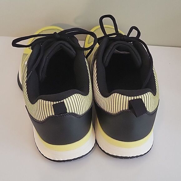 FitVille Extra Wide Mens Pickleball ShoesCourt Tennis Sneakers 12 W Yellow Black main image 7